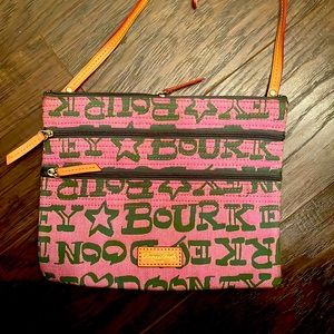 Dooney & Bourke pink canvas crossbody